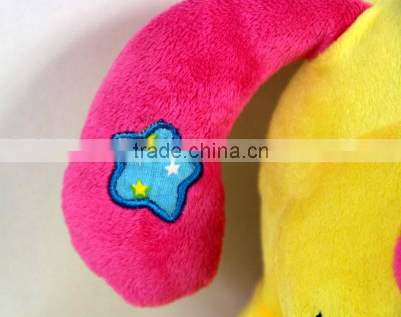 Luckiplus Hot Sale First Class Nice Yellow and Pink Animal Safe Technology Toy For Kids