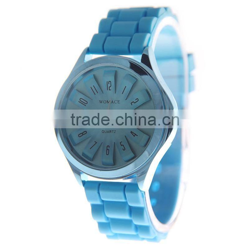 Colorful Silicone Jelly Gel Sport Wrist Watch, Chic Unisex Sports Wrist Watches Wholesale