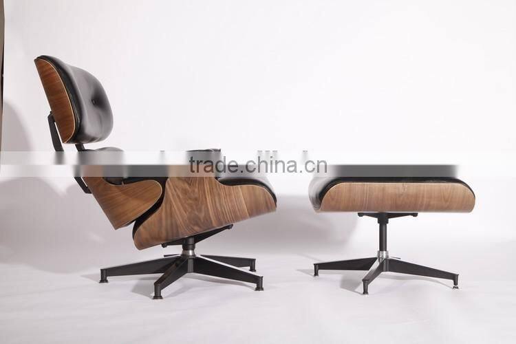 China manufacturer best selling replica charles emes chair lounge with footrest