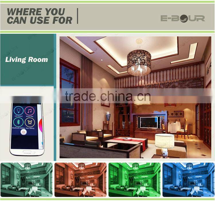 Bluetooth Smart Mini Speaker with LED Blub APP Control LED Light