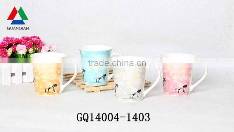 Liling coffee cup best bone china brands with decls for gift