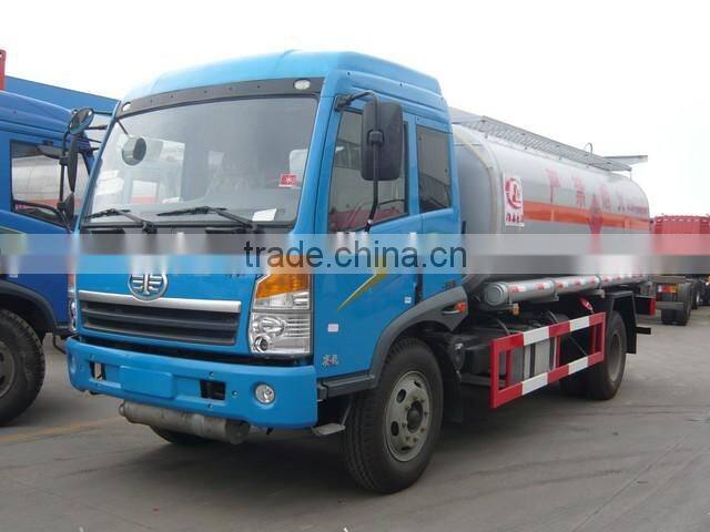 17000Liters Litresoil truck made in China FAW 17 cbm mini fuel tank truck