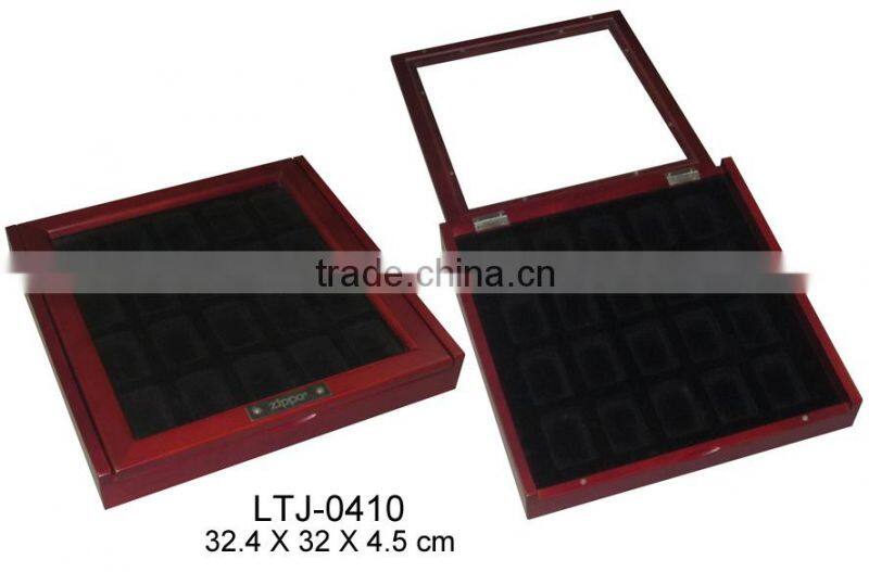 Luxury handmade wooden organizer box for lighter