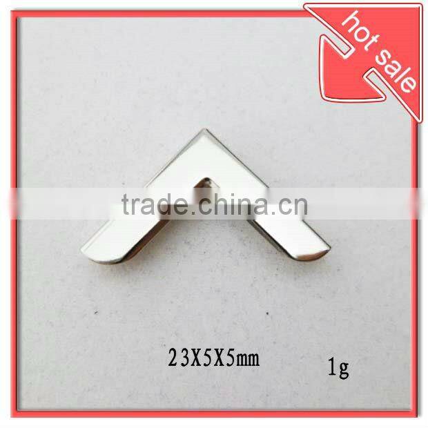 23*5*5mm silver metal bag corner,handbag,notebook corner,bag accressories