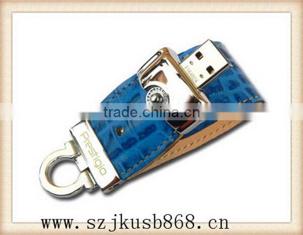 Newest top quality new model leather usb flash drive