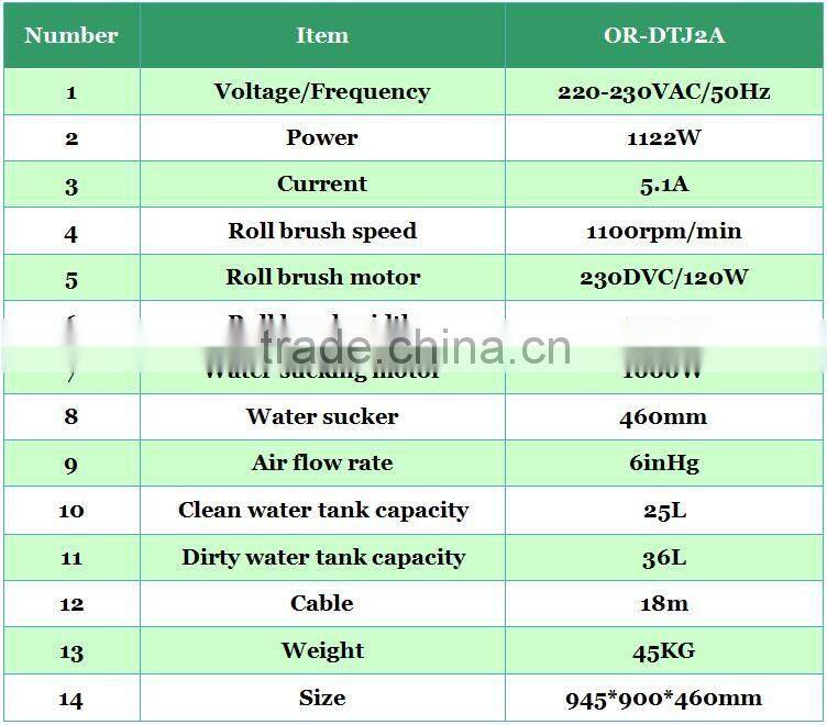 carpet cleaning machine Hot sale DTJ2A machine for clean carpets