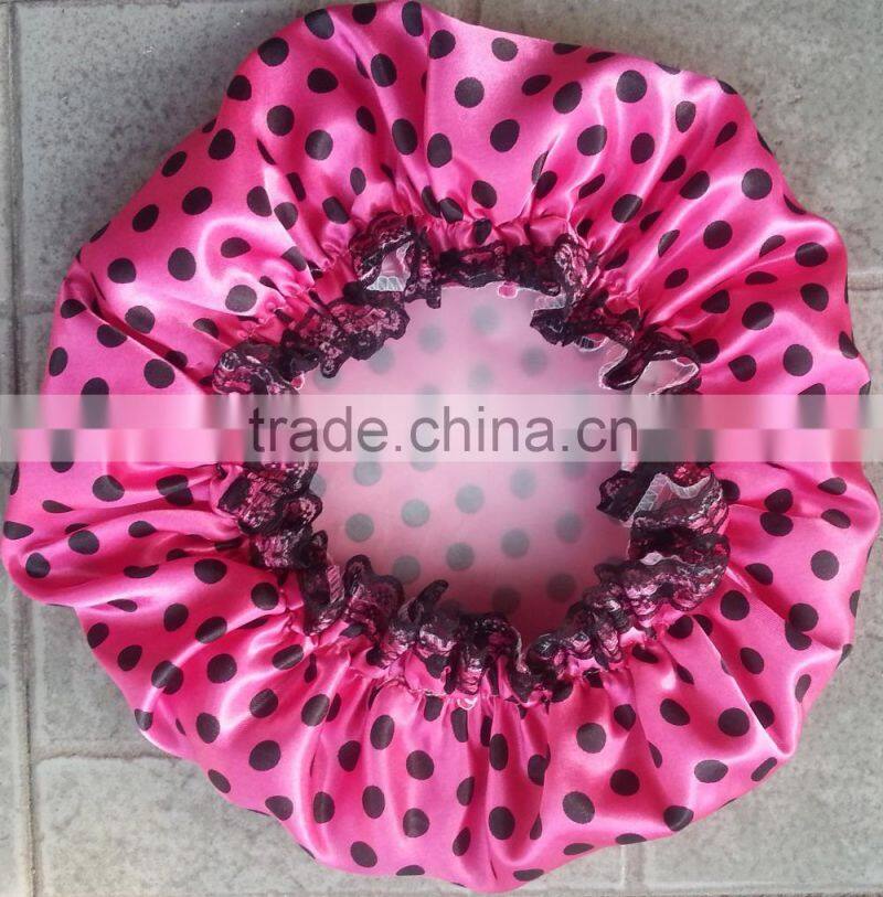 waterproof polyester shower cap