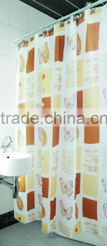 100% polyester bathroom shower curtain ,newly design