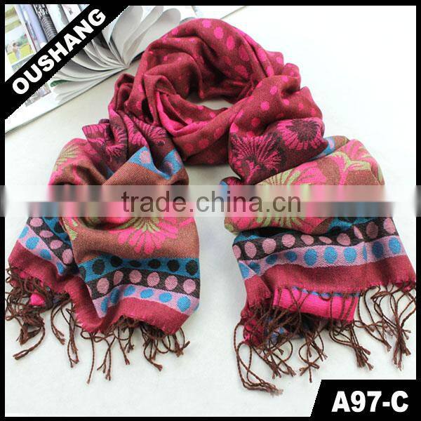 A97-C Lady Fan Flower Knitting Machine Scarf