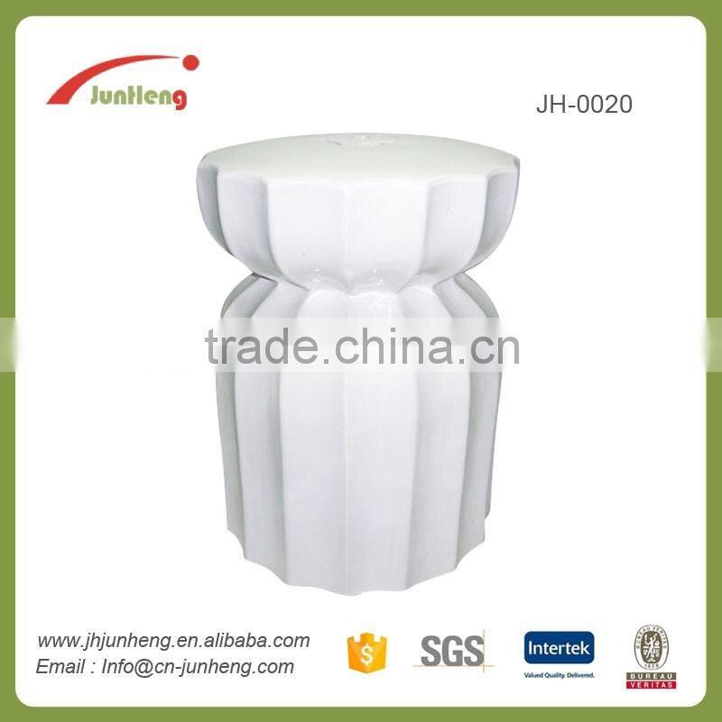 white glazed ceramic dental stool, ceramic drum stool, chinese antique garden stools