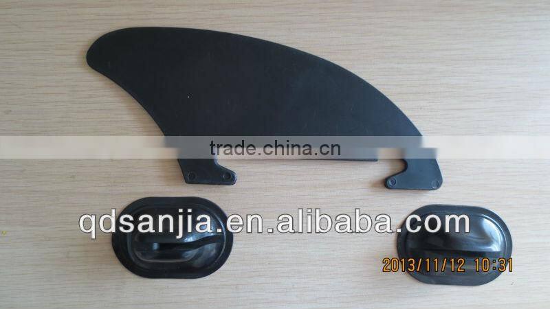 Inflatable boat accessary high quality durable PVC mould plastic fins for kayak