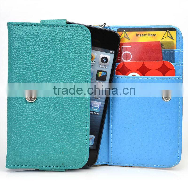 LEATHER FLIP WALLET CASE COVER FOR SAMSUNG GALAXY S3 MINI I8190 SCREEN PROTECTOR