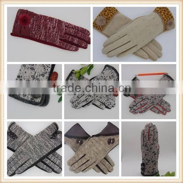 Outdoor Cold-proof Five Finger Micro-velet Driving Hand Gloves in Hot Sale