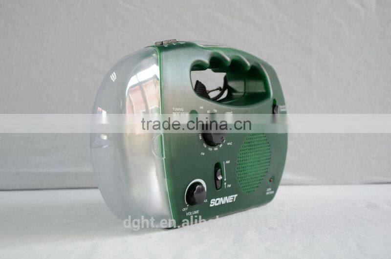 Made in China Portable ABS NOAA Energy dynamo radio waterproof torch light
