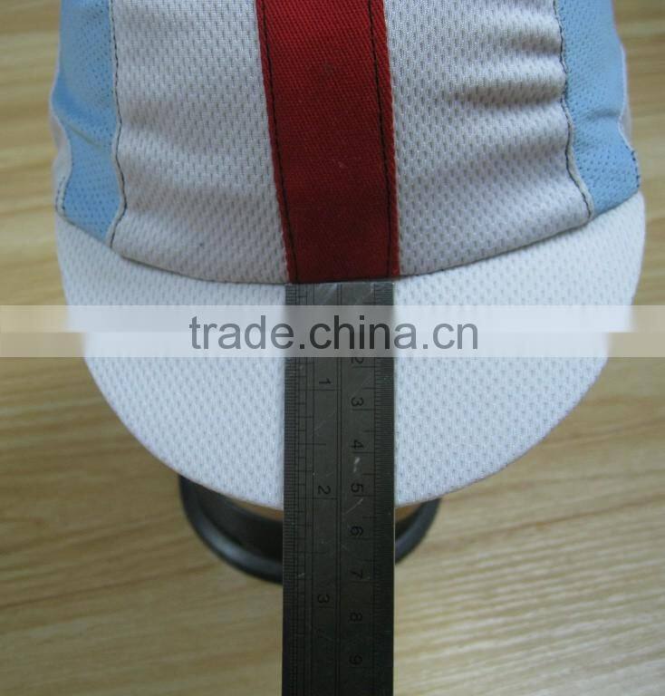 cycling cap polyster material print logo bike hat