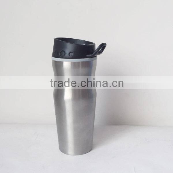16oz plastic travel mug with slid lid