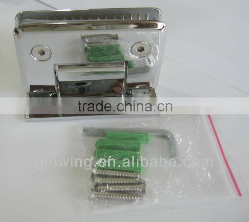 180 Degree Glass to Wall Brass Glass Hinge