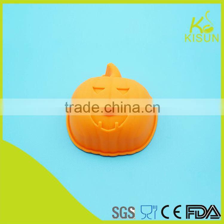 pumpkin shape silicone material cake mould