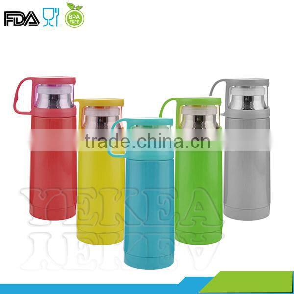 wholesale thermos of double wall stainless steel thermos flask vacuum flask with lid cup