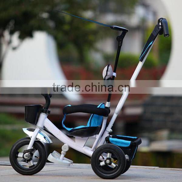 3 wheels hand pushing baby tricycle,fashionable hand-push baby tricycle with canopy
