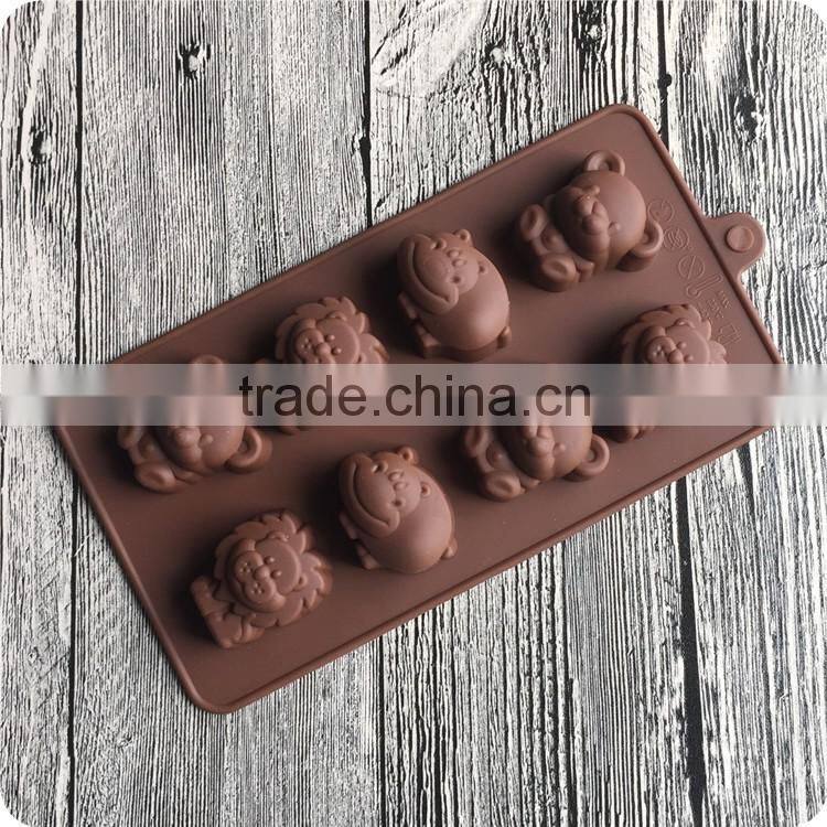 FDA LFGB fashion Food Grade silicone cake mold animal shape