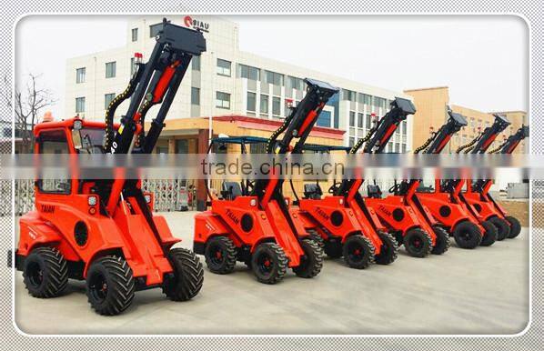 small front end wheel loader mini loader with quick hitch for multi use