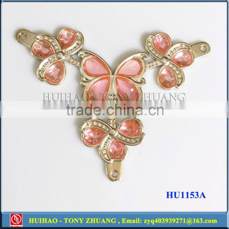 Pink color plastic flip flops buckle chain HU1158C