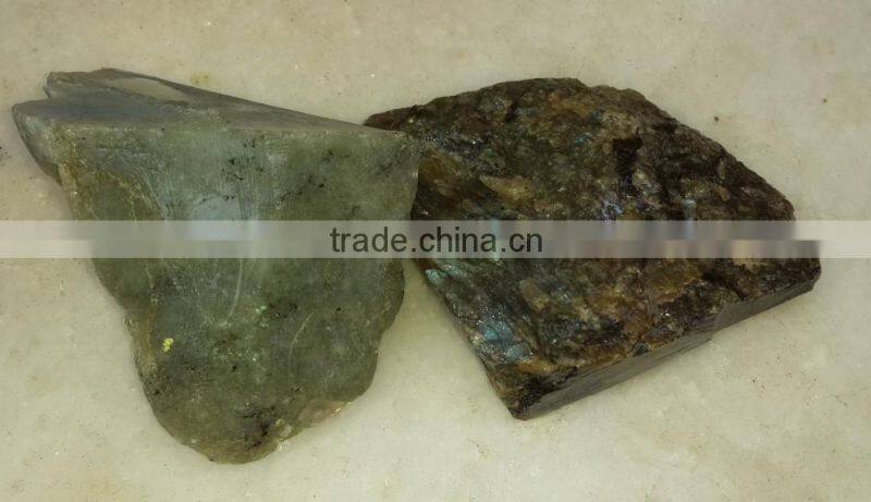 Natural Labradorite Gemstone Rough Multicolor Non-treated