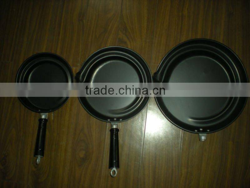 3 pcs Flat free frying pan
