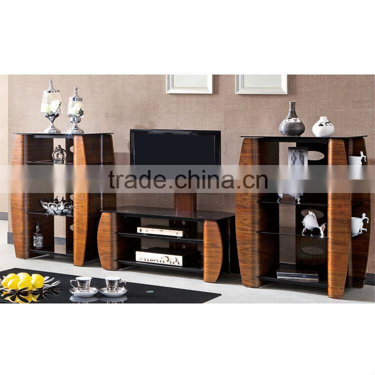 Luxury Wooden Furniture Set Lcd TV Stand Design