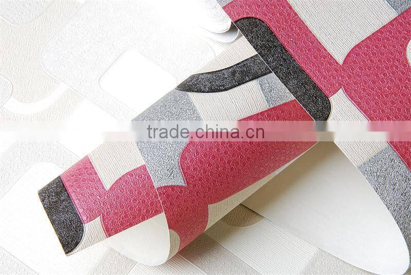 Best quality deep embossed vinyl wallpaper for luxury house decoration