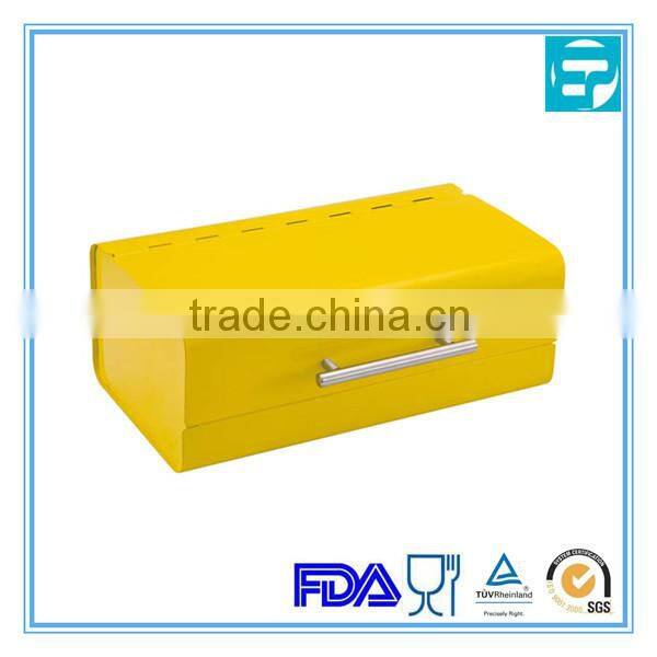 2014 hot selling color metal rectangle bread bin