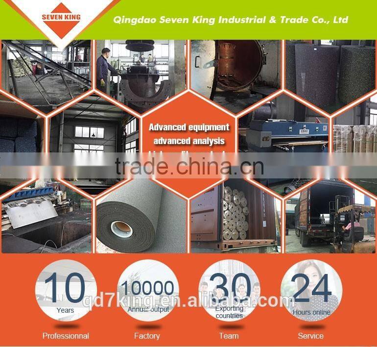 Qingdao 7King cheap outdoor sound absorbing rubber mat for playground