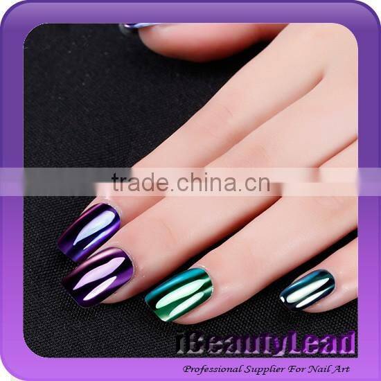 Hotsales nail aurora mirror powder nail magic powder nail aurora powder 12colors Aurora Chrome Powder
