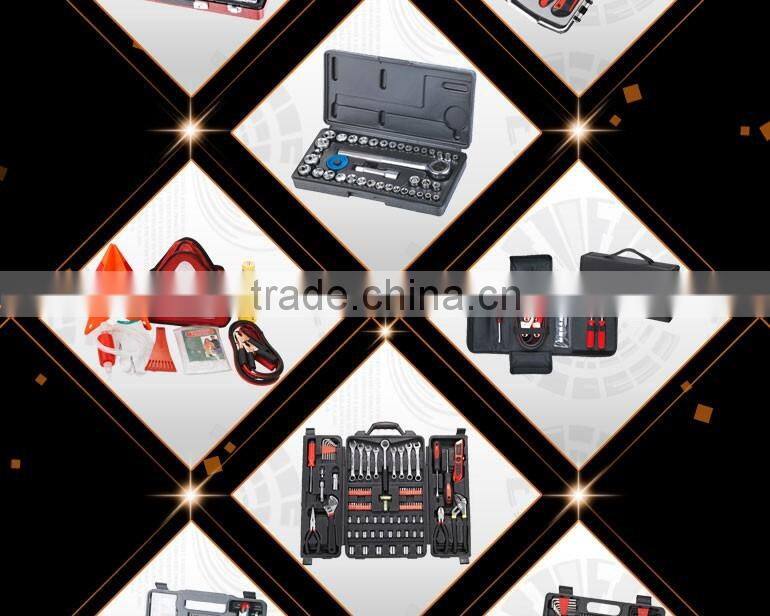 43Pcs Bits Sockets Ratchet Handle Transparent Case Tools Set