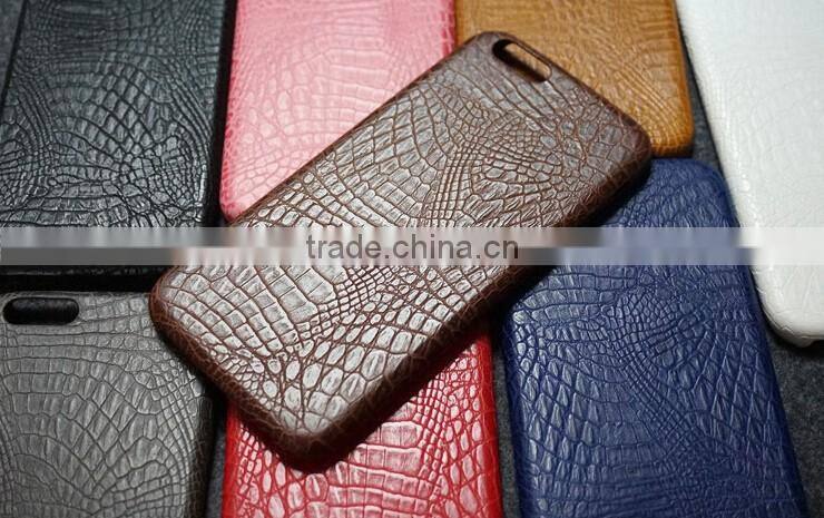Boshiho croc skin leather waterproof phone case 2016
