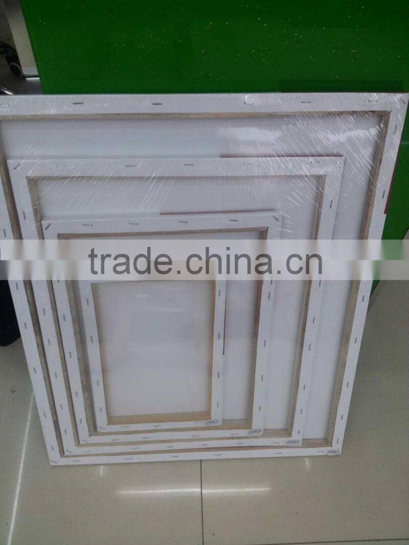 100% cotton blank stretched canvas