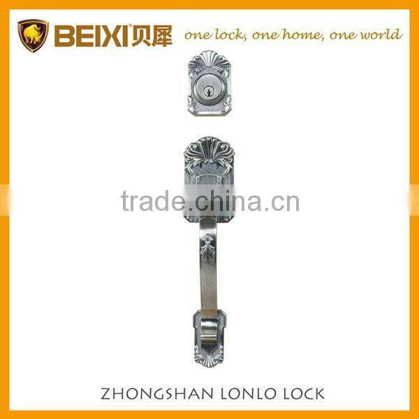 New design luxury zinc alloy antique brass finish key lock