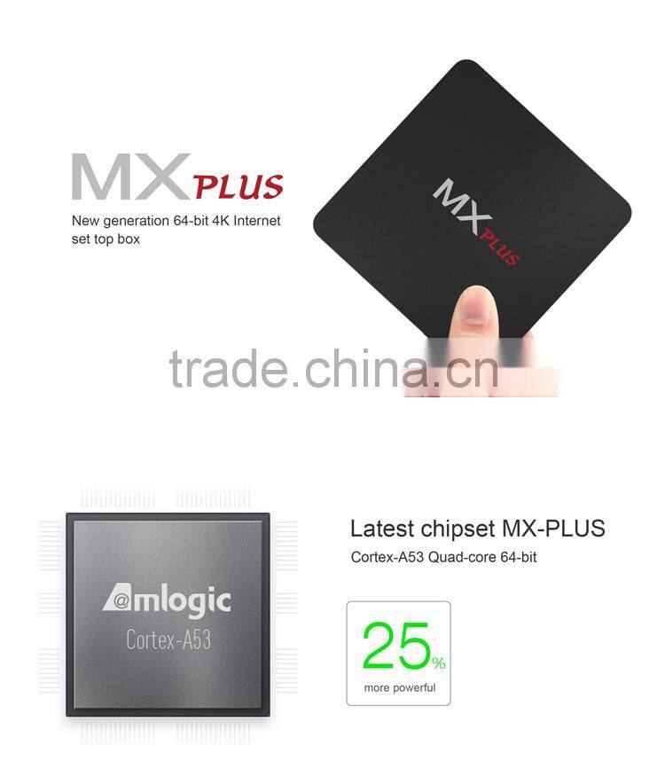 Octa core 8 core CPU Amlogic S905 android 5.1.1 tv box with penta core GPU