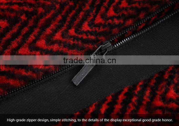 Women's Fox Collar Real Wool Fur Coat Thick Warm Winter Overcoat