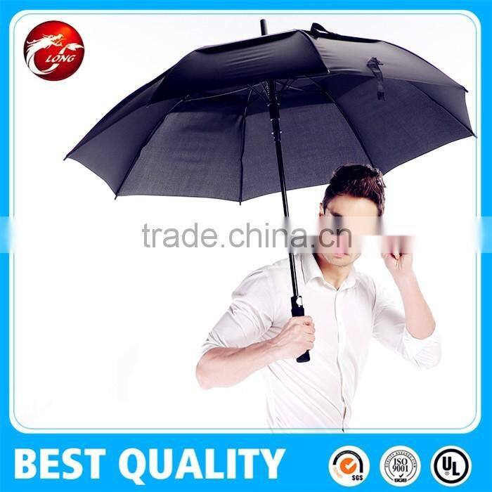 Full fiberglass canopy 60" auto open golf umbrella with EVA handle