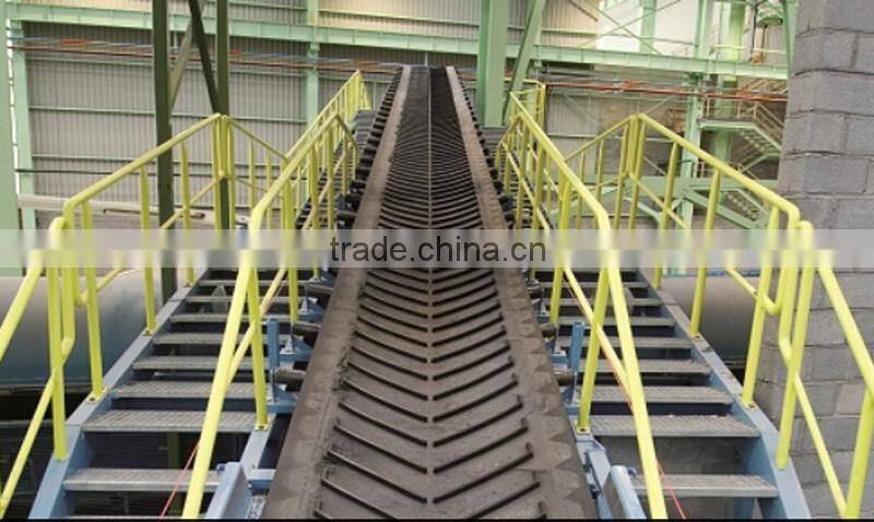 NN EP CC Fabric cored Chevron Rubber Conveyor Belt for general building materials