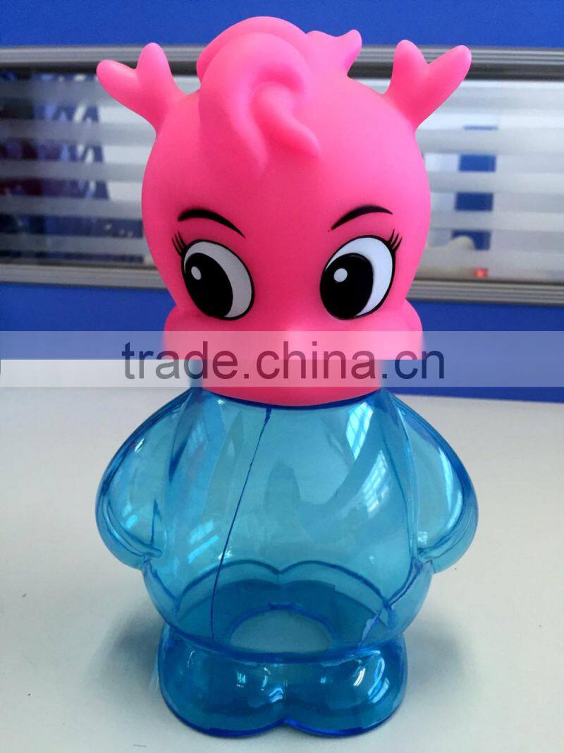 Cute Deer Money Box,Plastic Animal Money Box,Transparent Vinyl Toy
