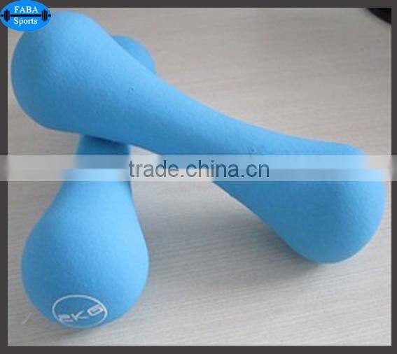 Gym fitness womens bone vinyl dipping neoprene dumbbell