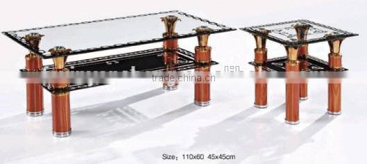 China modern latest design glass coffee table fittings