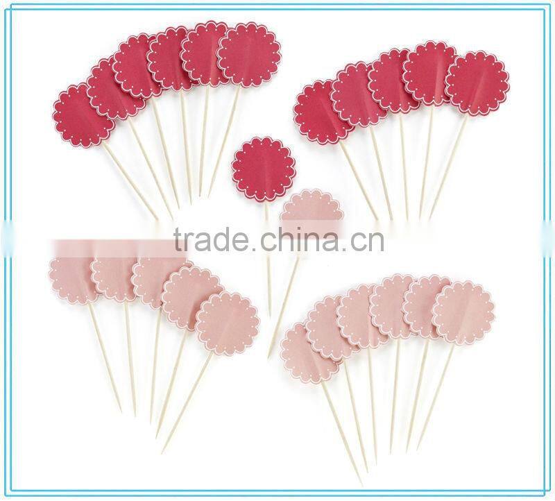 Decorated wooden toothpicks