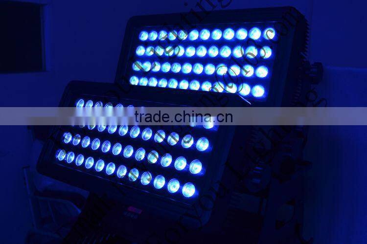 Outdoor Rainproof IP66 Waterproof Wall Wash Building Light 96x18W RGBWAUV 6-IN-1 LED City Color