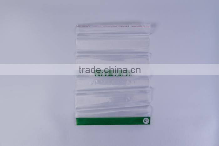 Hot Sales Custom Printing Logo Folding Pack Resealable Plastic Bag With Adhesive Sticker