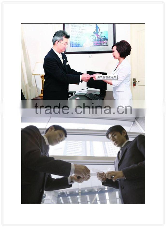 Concise design unisex gender black and brown PU leather credit name card holder with cheap price