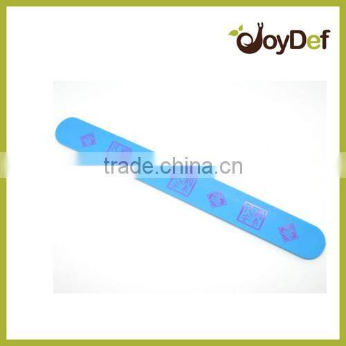 Fashion Silicone Reflective Slap Wrap customized logo silicone snap bracelet